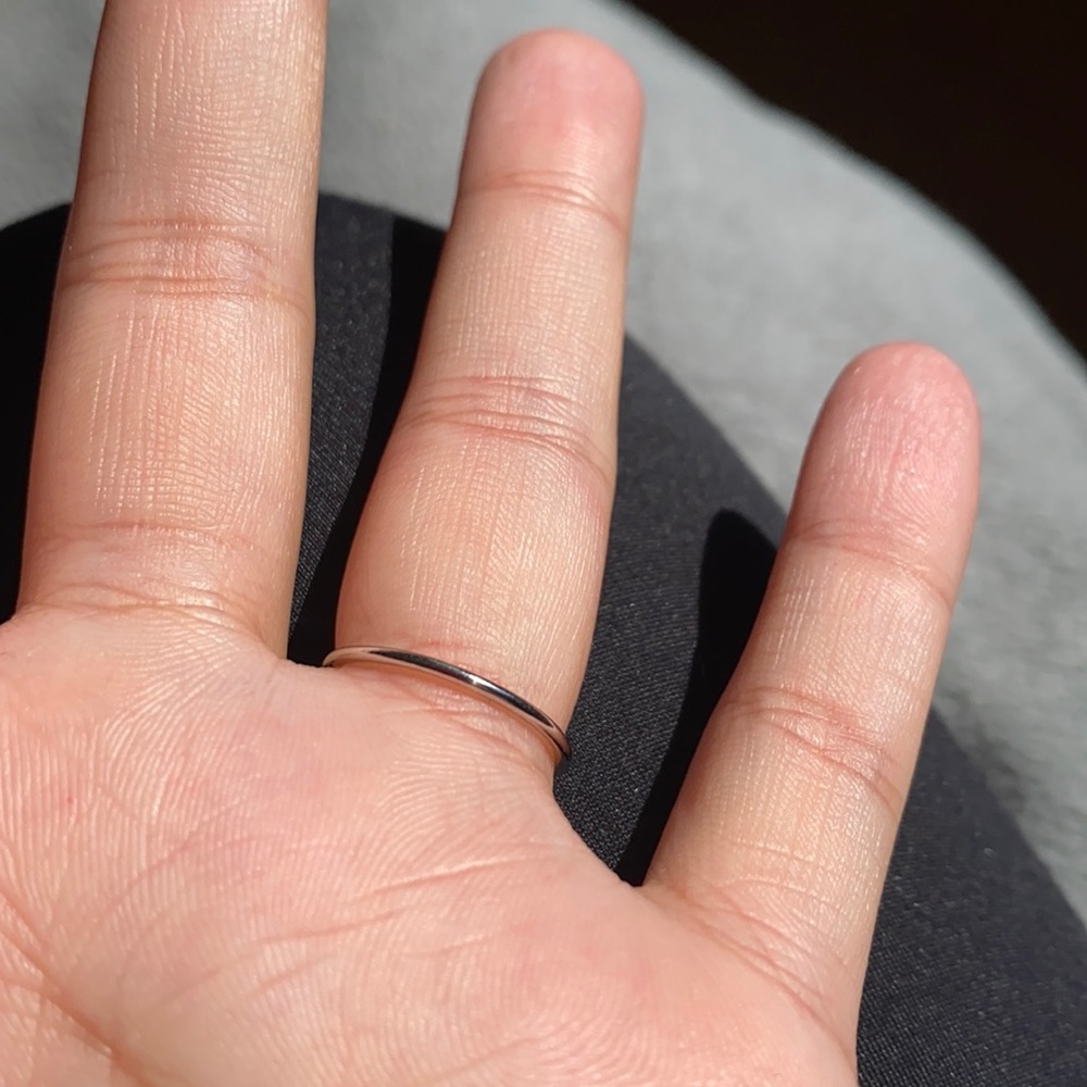 SS925 Silver Stacking Band - Picture 2 of 3